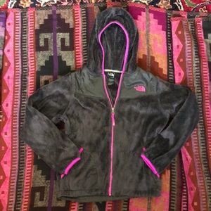 North face girls chenille zipped hoodie